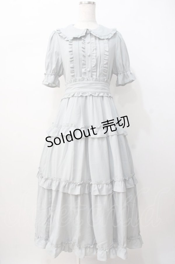 画像1: axes femme Kawaii / ロマンティックフリルワンピース  サックス Y-25-07-16-105-AX-OP-SZ-ZH (1)
