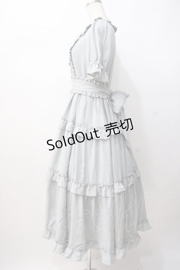 画像2: axes femme Kawaii / ロマンティックフリルワンピース  サックス Y-25-07-16-105-AX-OP-SZ-ZH (2)