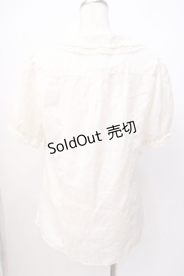 画像3: axes femme / リボン付きブラウス M 生成り Y-25-07-16-010-AX-BL-SZ-ZI (3)