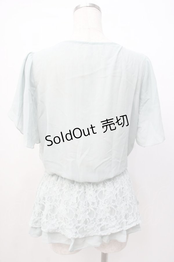 画像3: axes femme / パール付ブラウスチュニ M ミント Y-25-07-16-020-AX-BL-SZ-ZY (3)