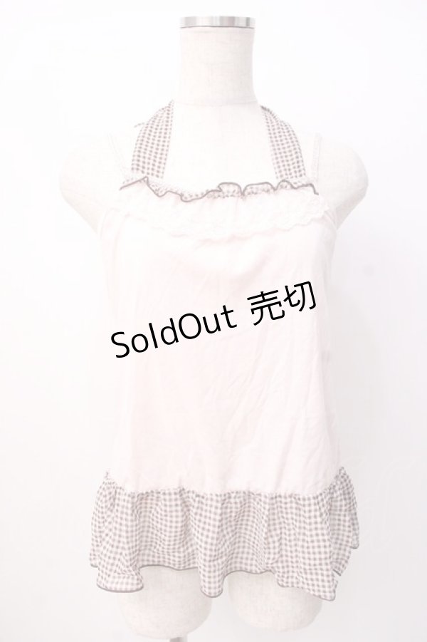 画像1: axes femme / アンサンブルレーシーニット M 淡ピンク Y-25-07-16-026-AX-TO-SZ-ZY (1)