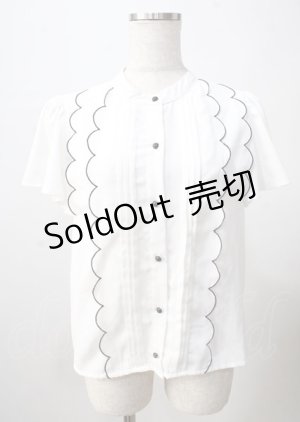画像: tocco / スタンドカラーブラウス  白 Y-25-07-18-059-LO-TO-SZ-ZY