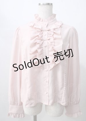 画像: axes femme kawaii / スタンドフリルブラウス M ピンク Y-25-07-18-076-AX-BL-SZ-ZH