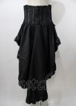 キューティーフラッシュ　黒いレースアップコルセットスカート Qutie Frash】 後ろロングラップコルセット -TyCHE iero(旧KERA