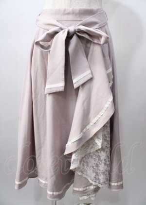 画像: axes femme / ラッフルフリルスカート  ピンク Y-25-07-18-130-AX-SK-SZ-ZY