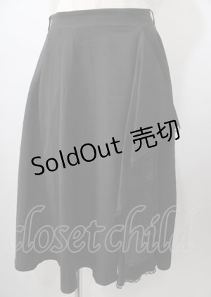 画像: axes femme / ラッフルレーススカート  黒 Y-25-07-18-134-AX-TO-SZ-ZT478