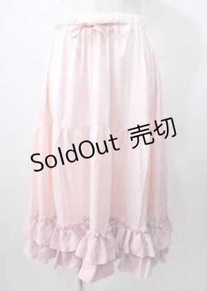 画像: axes femme kawaii / ミディフリルペチスカート  ピンク Y-25-07-18-138-AX-SK-SZ-ZY
