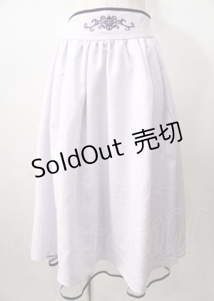 画像: axes femme POETIQUE / 刺繍使いバッスルスカート  ラベンダー Y-25-07-18-144-AX-SK-SZ-ZI