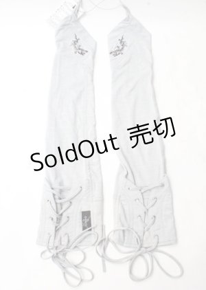 画像: Ozz Croce / 龍刺繍アームカバー  グレー Y-25-07-18-020-OO-ZA-SZ-ZY