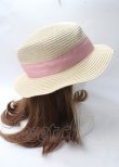 画像4: m petit by misako / リボンカンカン帽  ベージュ Y-25-07-18-029-LO-AC-SZ-ZT-K011 (4)