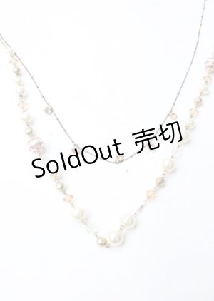画像: axes femme / 二連パールネックレス  ゴールド Y-25-07-18-004-AX-AC-SZ-ZY