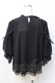 画像3: axes femme / 花レースボリュームパフ袖プルオーバー  黒 Y-25-07-21-035-AX-TO-SZ-ZY (3)