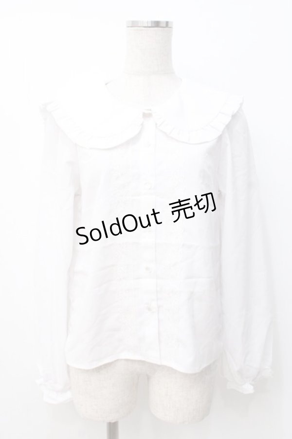 画像1: Honey Cinnamon / セーラーブラウス F 白 Y-25-07-21-045-LO-BL-SZ-ZY (1)