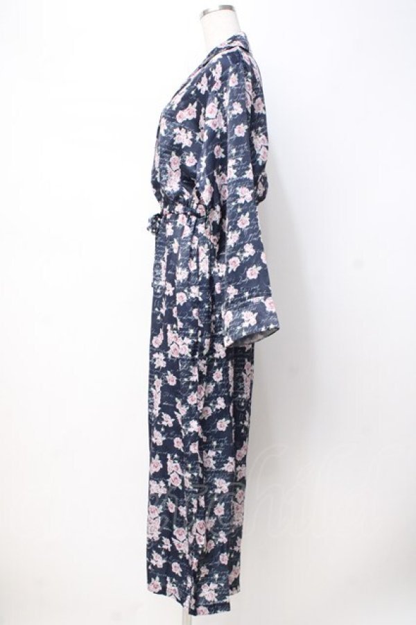 画像2: axes femme / ローズレターパジャマセット  紺 Y-25-07-21-052-AX-TO-SZ-ZT476 (2)