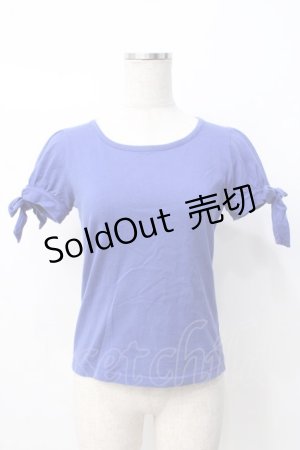 画像: Emily Temple cute / リボンパフカットソー  青 Y-25-07-21-060-ET-TO-SZ-ZT102