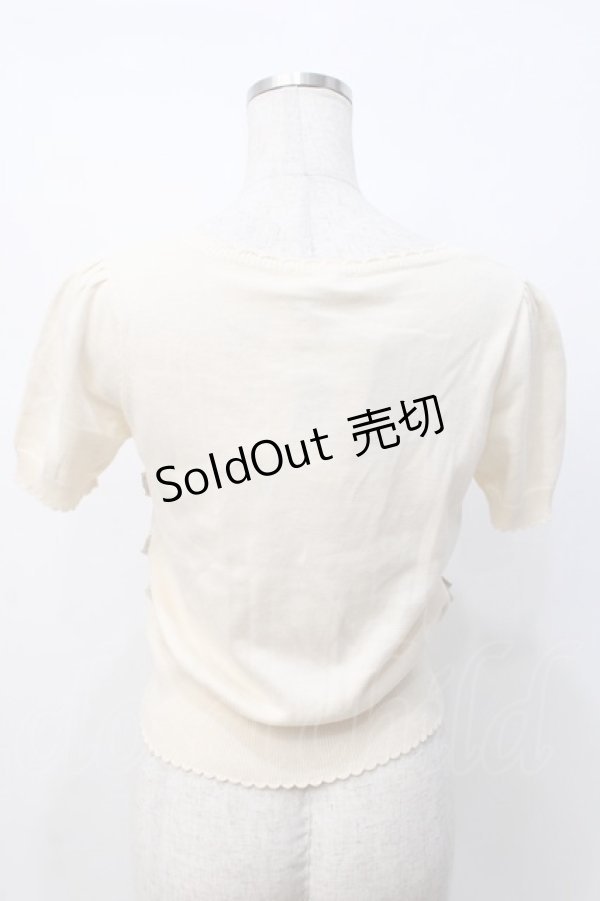 画像3: Emily Temple cute / ラメフリルパフカーデ  オフ×ゴールド Y-25-07-21-063-ET-TO-SZ-ZT183 (3)