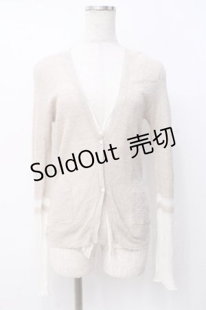 画像: mint designs / 透かしカーデ  ベージュ Y-25-07-21-072-LO-TO-SZ-ZY