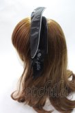 画像2: metamorphose / Little Nurse キャップ風カチューシャ  黒 Y-25-07-21-012-ME-AC-SZ-ZY (2)