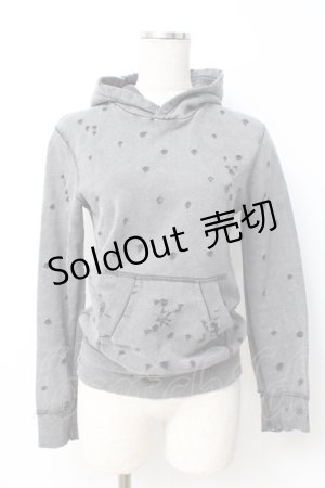 画像: RNA / ダメージパーカー  グレー Y-25-07-21-075-PU-TO-SZ-ZY