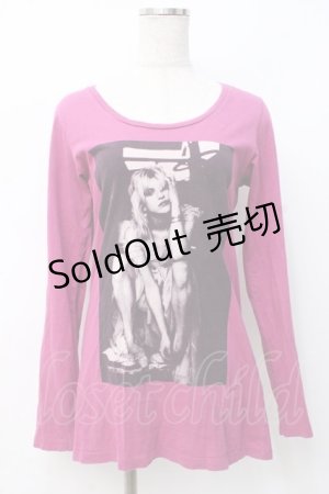画像: HYSTERIC GLAMOUR / COURTNE LOVE/FEEL WORSE pt T-SH F パープル Y-25-07-21-079-PU-TS-SZ-ZY