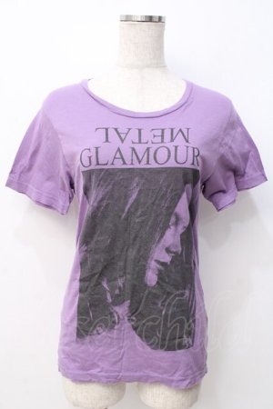 画像: HYSTERIC GLAMOUR / ヒスガールラメTシャツ F パープル Y-25-07-21-080-PU-TS-SZ-ZY
