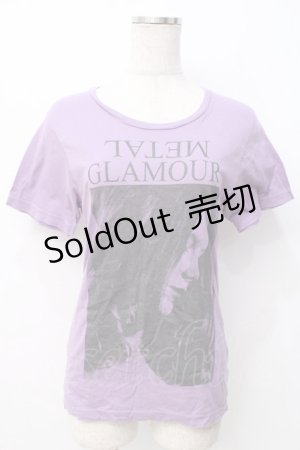 画像: HYSTERIC GLAMOUR / ヒスガールラメTシャツ F パープル Y-25-07-21-080-PU-TS-SZ-ZT021