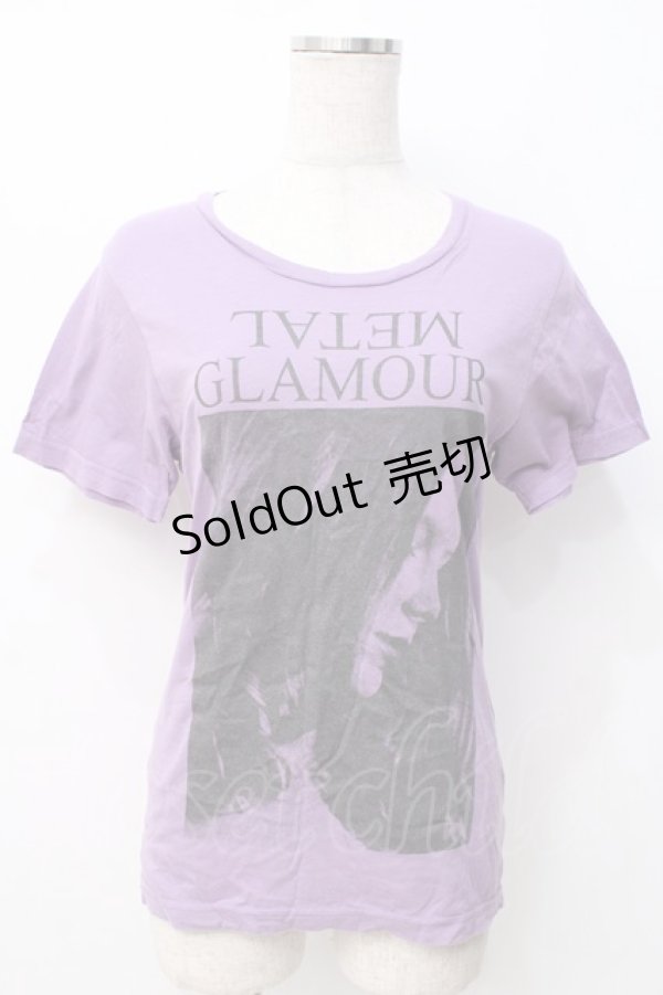 画像1: HYSTERIC GLAMOUR / ヒスガールラメTシャツ F パープル Y-25-07-21-080-PU-TS-SZ-ZT021 (1)