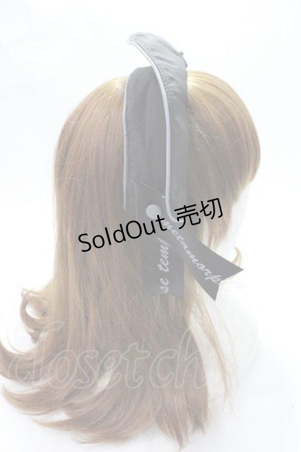 画像4: metamorphose / Little Nurse キャップ風カチューシャ  黒 Y-25-07-21-012-ME-AC-SZ-ZY (4)