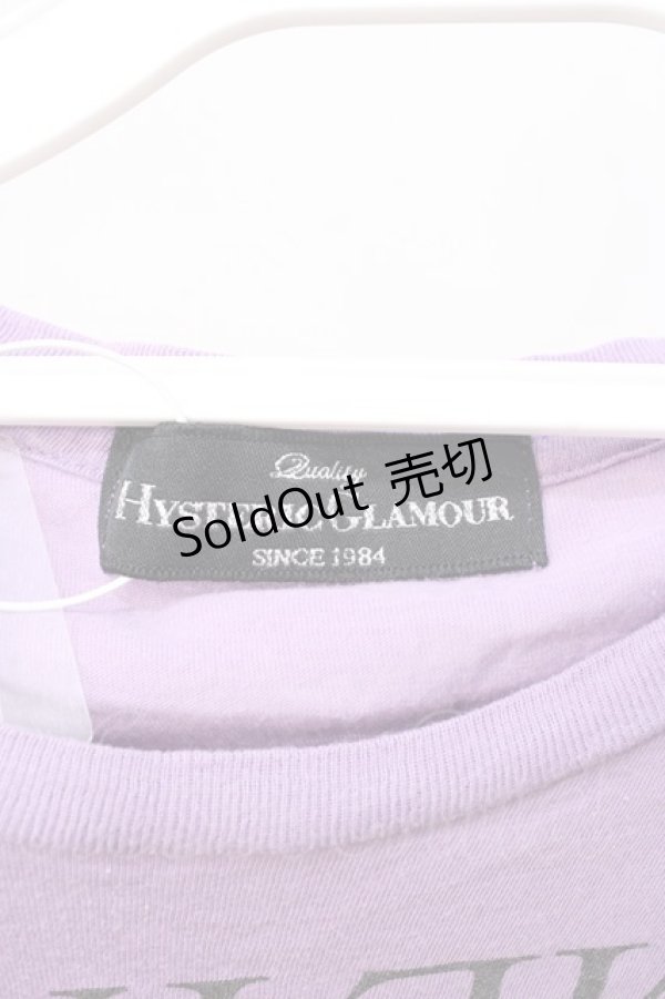 画像4: HYSTERIC GLAMOUR / ヒスガールラメTシャツ F パープル Y-25-07-21-080-PU-TS-SZ-ZT021 (4)