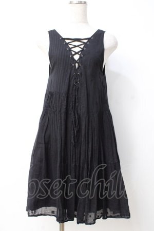 画像: HYSTERIC GLAMOUR / ヒスベア刺繍ワンピ F 黒 Y-25-07-21-085-PU-OP-SZ-ZY