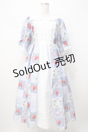 画像: axes femme kawaii / ハピネスベリーワンピース M サックス Y-25-07-21-100-AX-OP-SZ-ZY