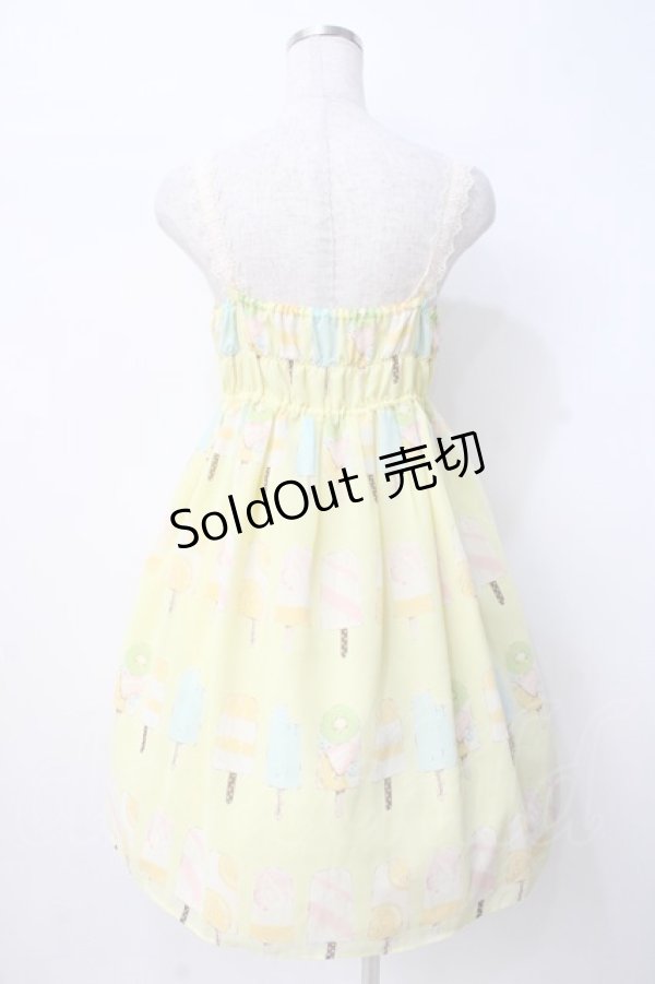 画像3: Leur Getter / アイスキャンディーキャミワンピース  イエロー Y-25-07-21-105-LU-OP-SZ-ZT197 (3)