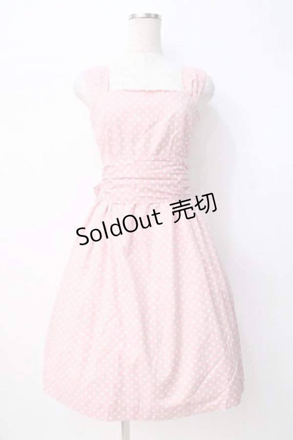 画像1: Jane Marple / ドットサンドレス  ピンク Y-25-07-21-106-JM-OP-SZ-ZY (1)