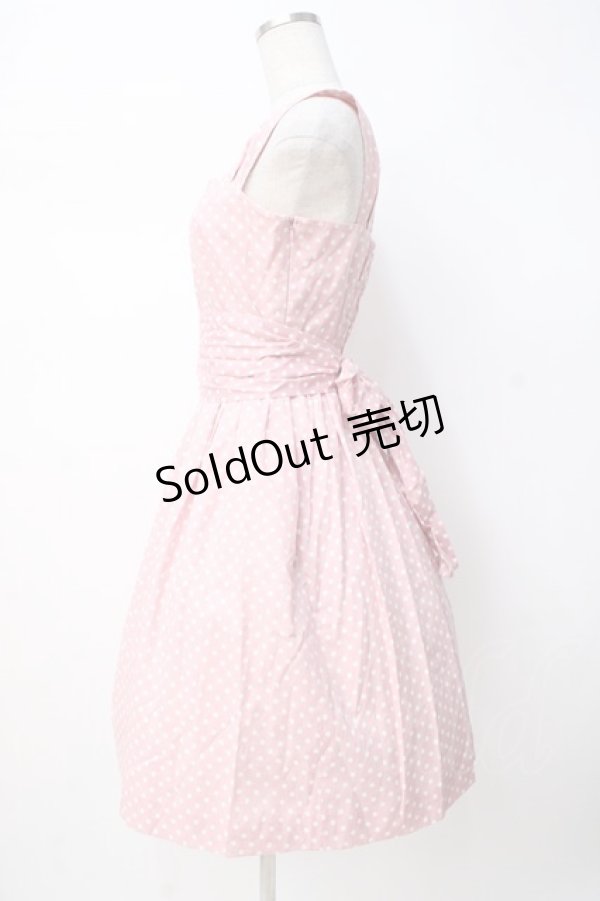 画像2: Jane Marple / ドットサンドレス  ピンク Y-25-07-21-106-JM-OP-SZ-ZY (2)