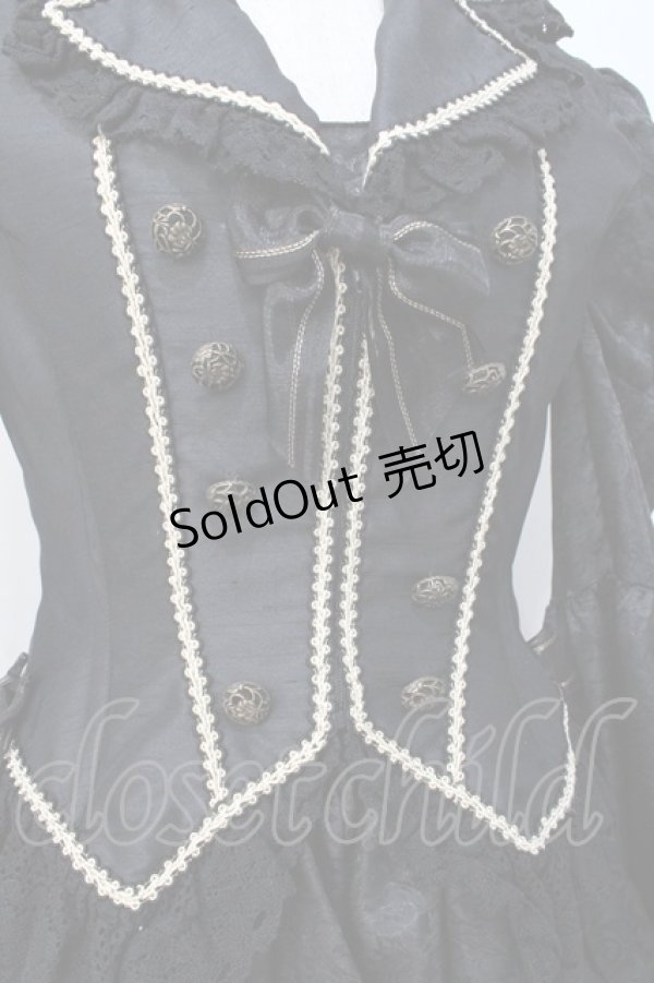 画像4: ALICE and the PIRATES / ALICE and the PIRATES×HIZAKI（Versailles）ワンピース  黒 Y-25-07-21-110-PA-OP-SZ-ZY (4)