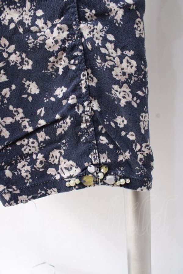 画像4: axes femme / 花柄レギンス  紺 Y-25-07-21-114-AX-PA-SZ-ZI (4)