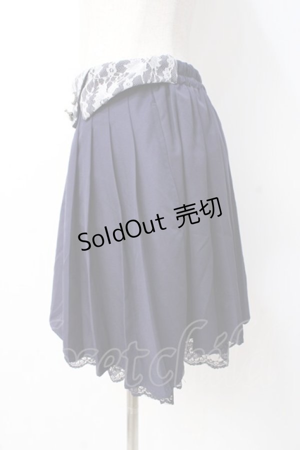 画像2: axes femme / プリーツスカート  紺 Y-25-07-21-118-AX-SK-SZ-ZI (2)