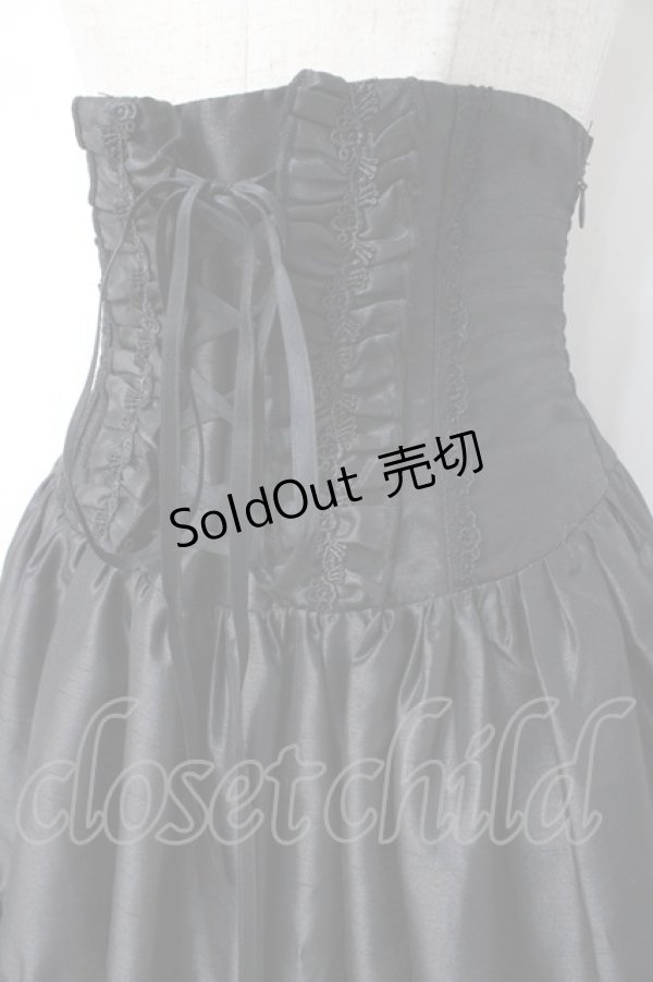 画像5: ATELIER PIERROT / ロングコルセットスカート  黒 Y-25-07-21-134-EL-SK-SZ-ZY (5)