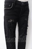 画像5: HYSTERIC GLAMOUR / ダメージレーススタッズパンツ XS 黒 Y-25-07-21-140-PU-PA-SZ-ZY (5)