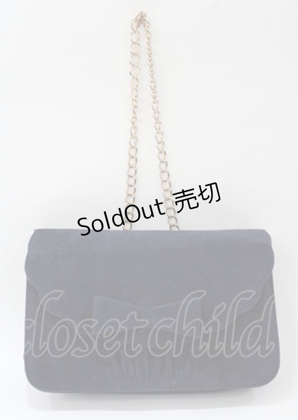 画像1: LIZ LISA / スカラップリボンバック  紺 Y-25-07-22-001-LO-BG-SZ-ZTK024 (1)