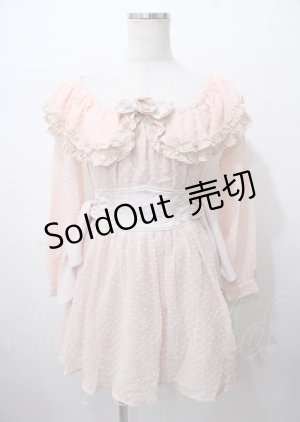 画像: LIZ LISA / ドビードットオフショルワンピース 0 ピンク Y-25-07-22-034-LO-OP-SZ-ZI
