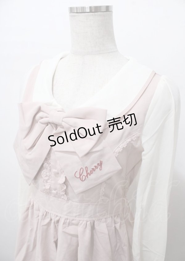 画像3: LIZ LISA / スカラップチェリーワンピース 0 ピンク Y-25-07-22-036-LO-OP-SZ-ZI (3)