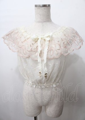 画像: LIZ LISA / バレエ刺繍トップス 0 アイボリー Y-25-07-22-040-LO-TO-SZ-ZY