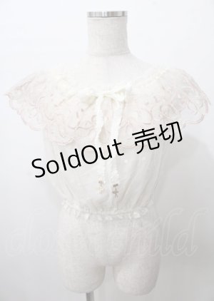 画像: LIZ LISA / バレエ刺繍トップス 0 アイボリー Y-25-07-22-040-LO-TO-SZ-ZI