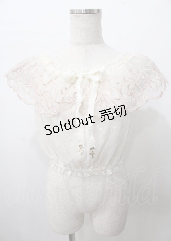 画像1: LIZ LISA / バレエ刺繍トップス 0 アイボリー Y-25-07-22-040-LO-TO-SZ-ZI (1)