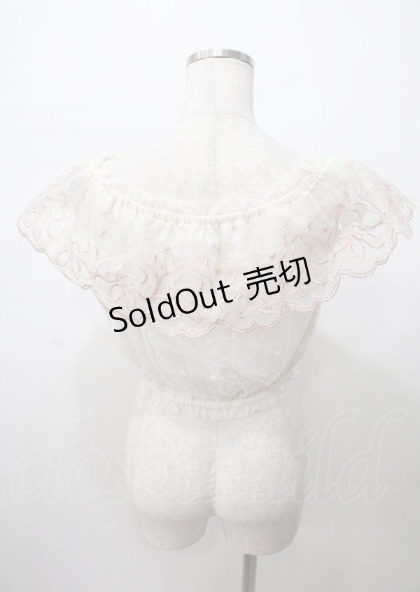 画像2: LIZ LISA / バレエ刺繍トップス 0 アイボリー Y-25-07-22-040-LO-TO-SZ-ZI (2)