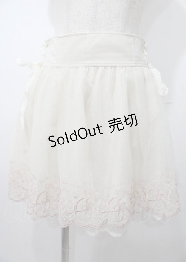 画像1: LIZ LISA / バレエ刺繍スカート 0 アイボリー Y-25-07-22-041-LO-SK-SZ-ZI (1)