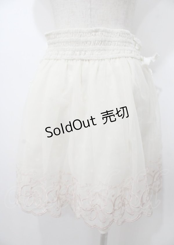 画像2: LIZ LISA / バレエ刺繍スカート 0 アイボリー Y-25-07-22-041-LO-SK-SZ-ZI (2)