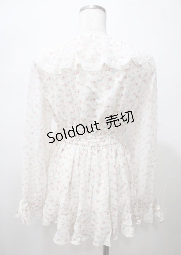 画像2: LIZ LISA / 小花柄トップス 0 オフ白 Y-25-07-22-042-LO-TO-SZ-ZI (2)