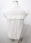 画像2: LIZ LISA / チェリー刺繍ドビードットノースリーブブラウス 0 白 Y-25-07-22-054-LO-BL-SZ-ZY (2)